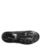 Dolce & Gabbana Black Rubber Slides Low Top Sneakers Shoes