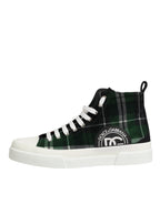 Dolce & Gabbana Multicolor DG Logo Men High Top Sneakers Shoes