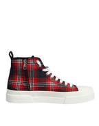Dolce & Gabbana Multicolor DG Logo Men High Top Sneakers Shoes