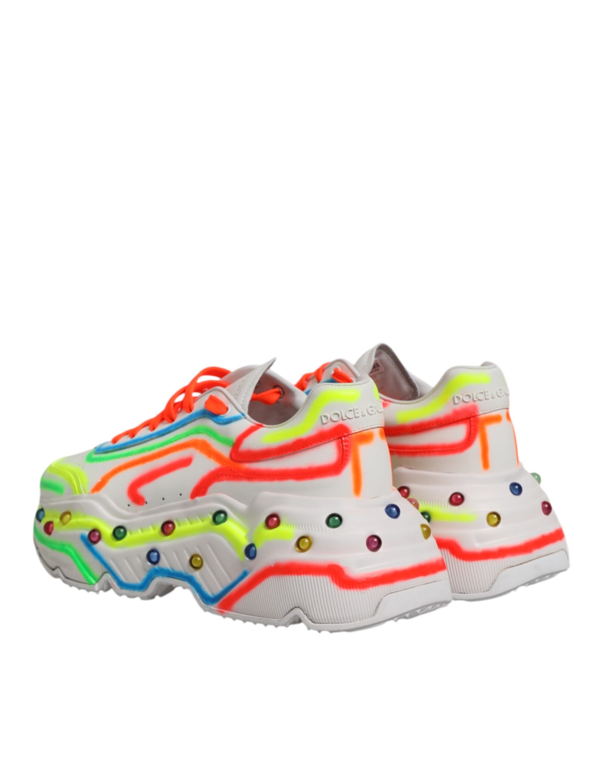 Dolce & Gabbana Multicolor Daymaster Low Top Sneakers Shoes