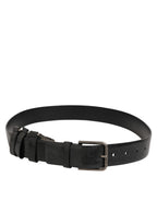 Dolce & Gabbana Black Key Ring Clip Attachments Buckle Belt