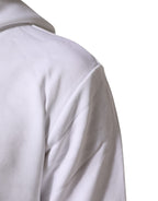 Dolce & Gabbana White Sacred Heart Hooded Sweatshirt Sweater