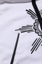Dolce & Gabbana White Sacred Heart Hooded Sweatshirt Sweater