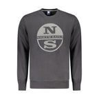 North Sails Black Cotton Men Sweatshirt