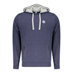 North Sails Blue Cotton Men's Hooded Sweatshirt