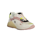 U.S. POLO ASSN. White Eco Suede Women Sneaker