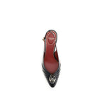 Valentino Garavani Black Leather High Heel Pumps