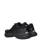 Versace Black Fabric Athletic Sneakers