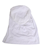 Dolce & Gabbana White Cotton DG Logo Plaque Baseball Balaclava Hat