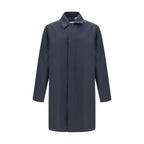Burberry Blue Cotton Coat