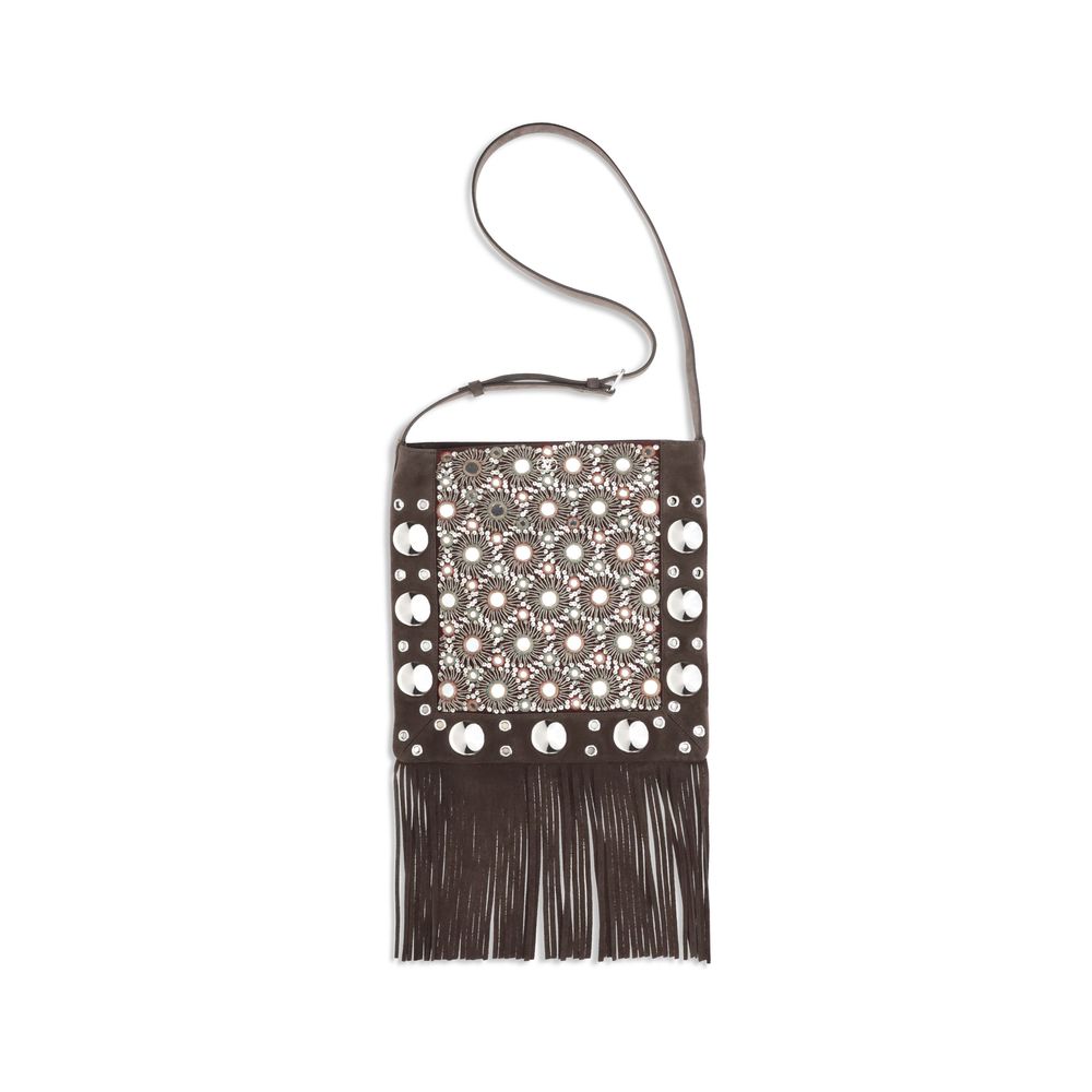 Valentino Garavani Brown Leather Shoulder Bag