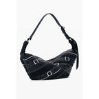 Desigual Nero Poliuretano Women Shoulder Bag