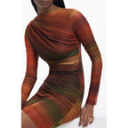 Desigual Arancione Polyester Women Dress