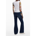 Desigual Bianco Viscosa Women Sweater