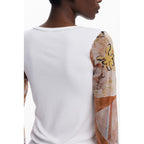 Desigual Bianco Viscosa Women Sweater