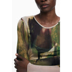 Desigual Green Polyester Casual Dress