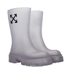 Off-White Transparent Pvc Ankle Boots