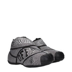 Off-White Black Cotton Sneakers