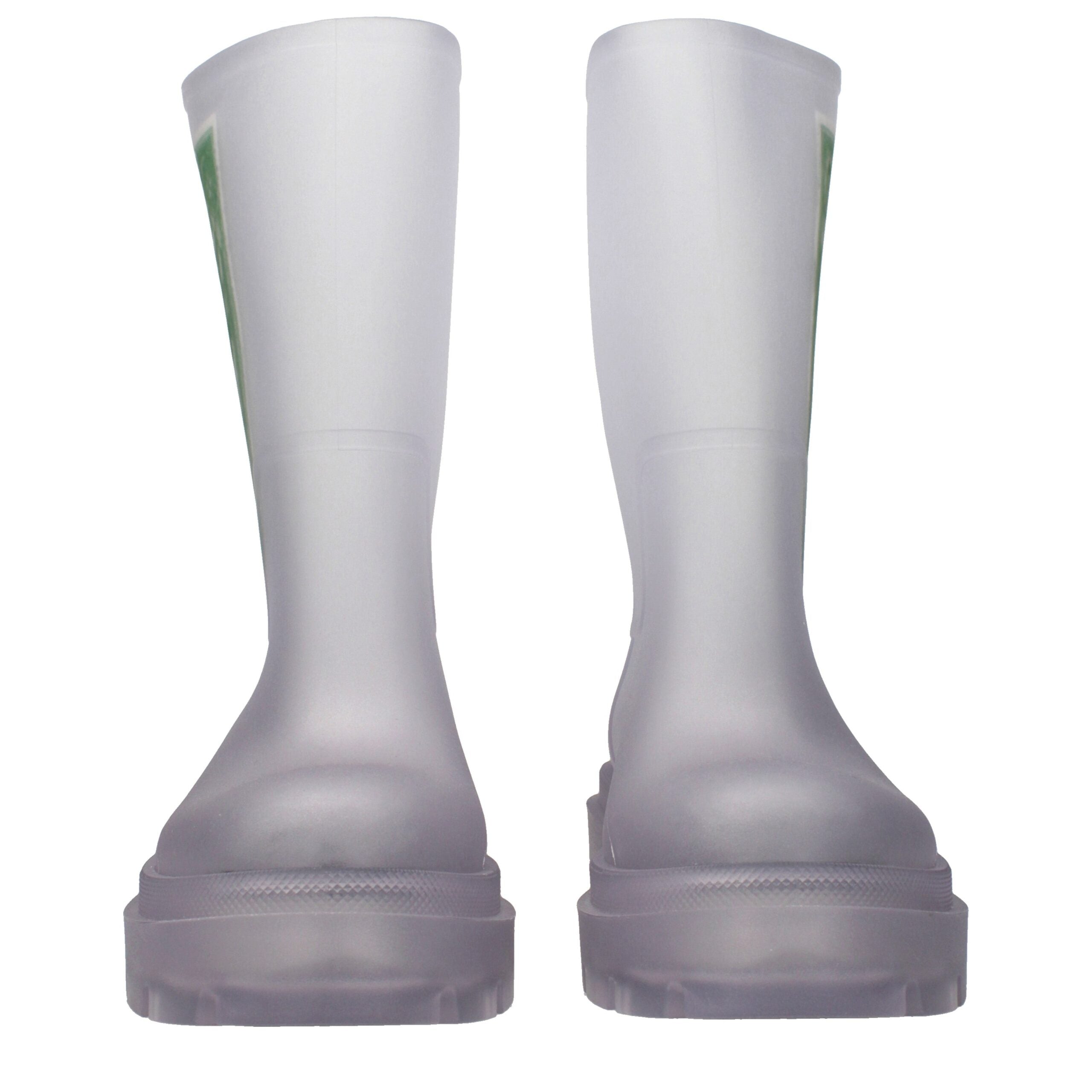 Off-White Transparent Pvc Ankle Boots