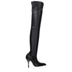 Off-White Black Leather Over The Knee