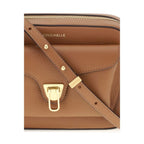 Coccinelle Brown Calf Leather Bos Taurus Shoulder Bag