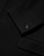 Dolce & Gabbana Black Wool Buttoned Men Trench Coat Jacket