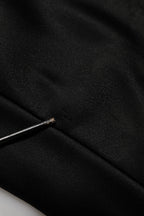 Dolce & Gabbana Black Crystal DG Necklace Sweatshirt Sweater