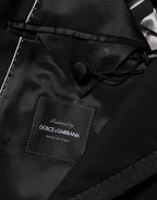 Dolce & Gabbana Black Wool 1 Button Suit Jacket Men Blazer