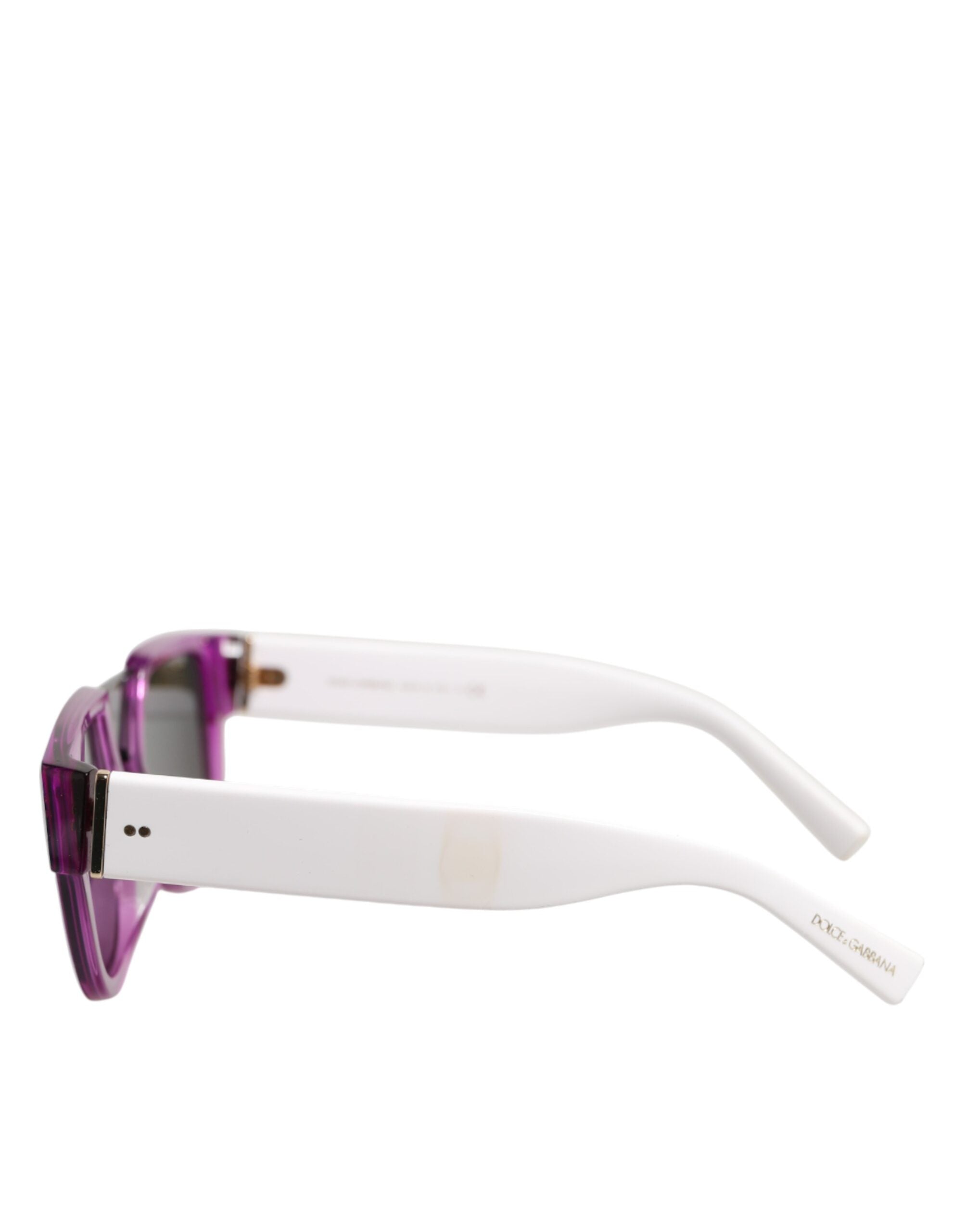 Dolce & Gabbana DG4356F White Acetate Aviator Shades Eyewear Sunglasses