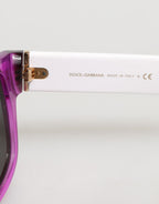 Dolce & Gabbana DG4356F White Acetate Aviator Shades Eyewear Sunglasses
