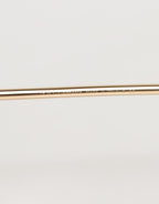 Dolce & Gabbana Pink Gold Metal Round Shades Eyewear Sunglasses