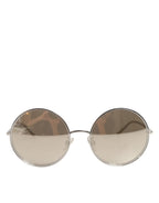 Dolce & Gabbana DG2215K Silver Metal Round Shades Eyewear Sunglasses