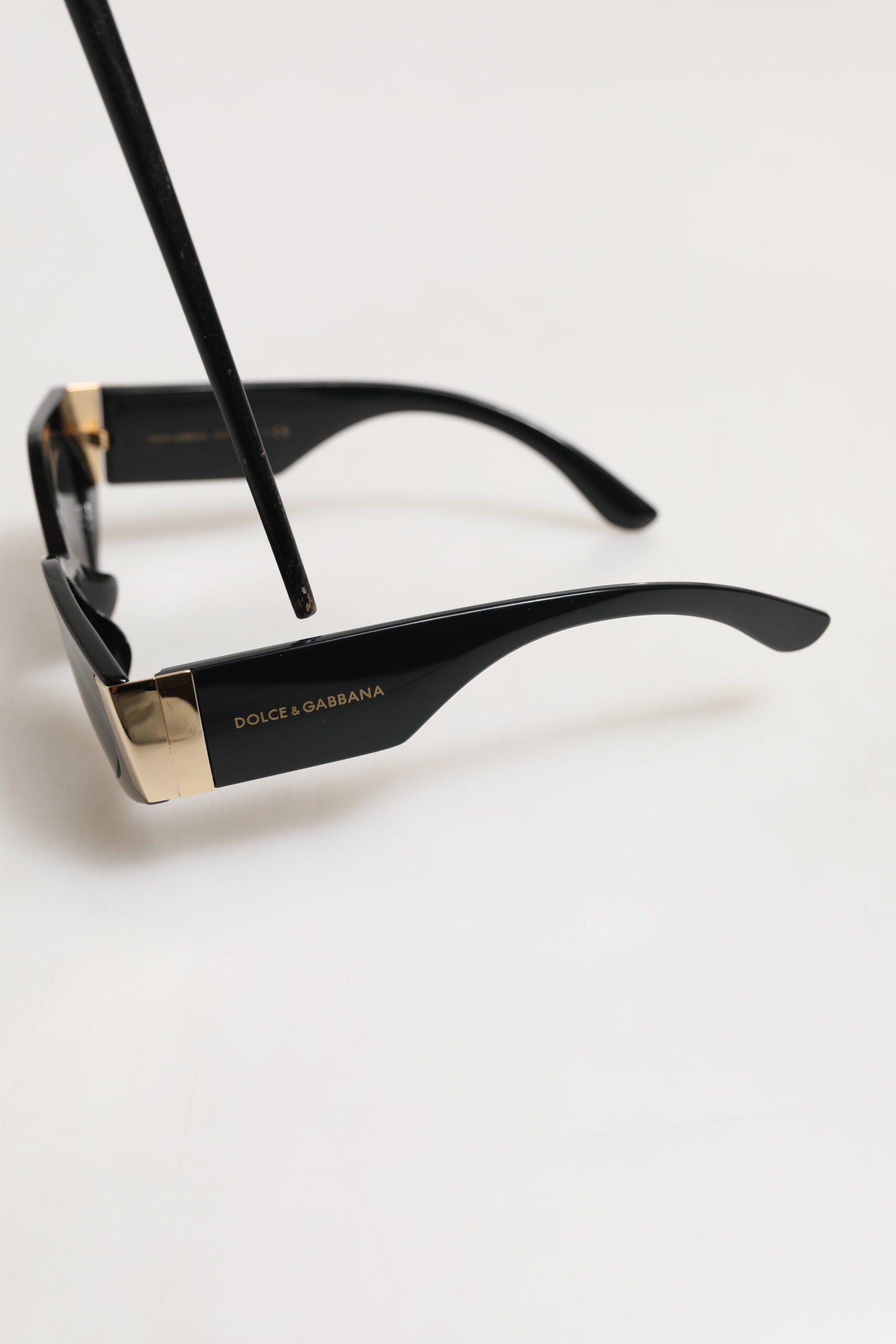 Dolce & Gabbana DG4396 Gray Gradient Black Irregular Frame Sunglasses