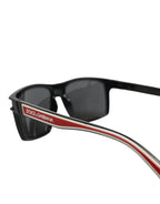 Dolce & Gabbana DG6160 Square Black Polyamide Sport Logo Sunglasses