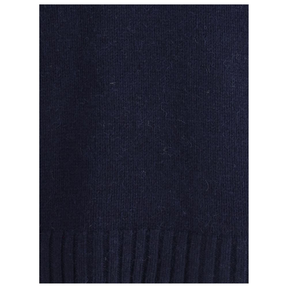 Aragona Cashmere Blue Merino Wool Sweatshirt