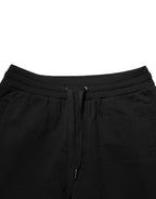 Dolce & Gabbana Black DG Logo Cotton Jogger Sweatpants Pants