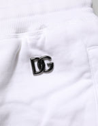 Dolce & Gabbana White Distressed Cotton Men Bermuda Shorts