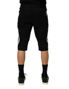Dolce & Gabbana Black Cotton Stretch Men Bermuda Shorts