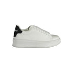 Gaelle Paris White Polyurethane Women's Sneaker