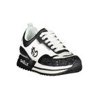 Gaelle Paris Black Polyurethane Women Sneaker