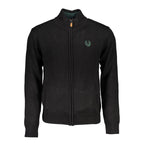 Gianmarco Venturi Black Cotton Men's Cardigan