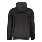 Gianmarco Venturi Black Cotton Men's Hooded Sweatshirt