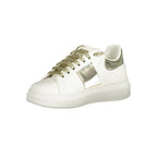 Gaelle Paris Bianco Polyurethane Women Sneaker
