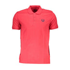 Gianmarco Venturi Red Cotton Men Polo Shirt