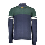 Gianmarco Venturi Blue Cotton Men's Cardigan