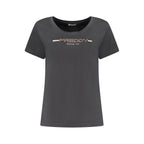 Freddy Black Cotton Women T-Shirt