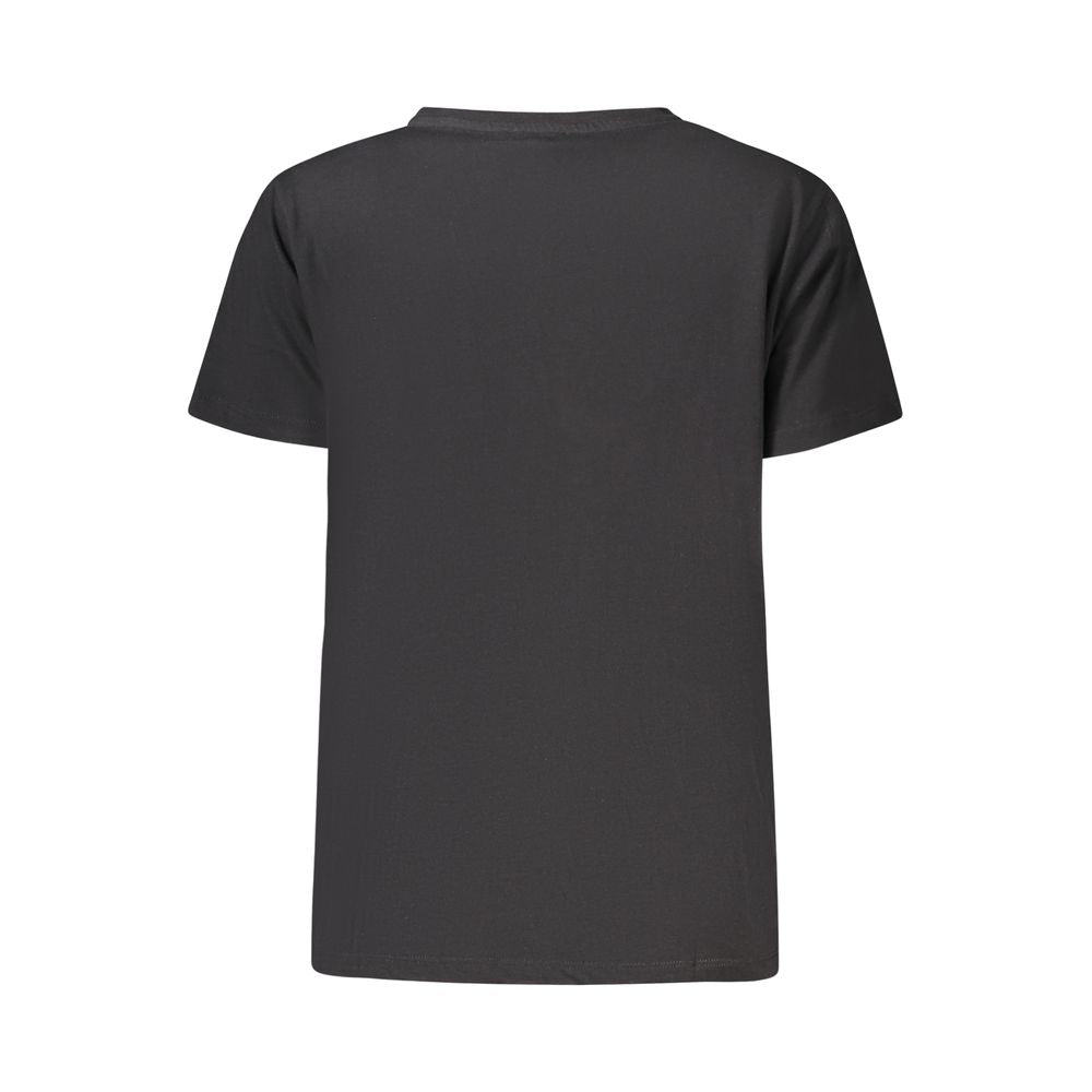 Freddy Black Cotton Women T-Shirt