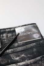 Emporio Armani Black Washed Slim Fit Men Denim Trouser Jeans