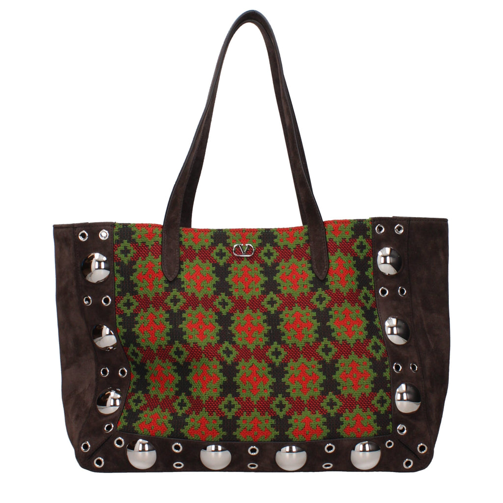 Valentino Garavani Brown Leather Shoulder Bag