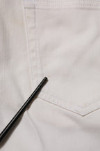 Prada White Mid Waist Skinny Fit Denim Casual Trouser Jeans